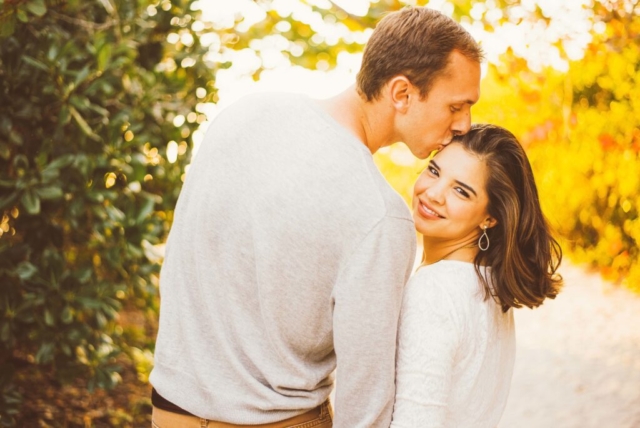 Editorial engagement photographer Naples captures couple at Hotel Escalante