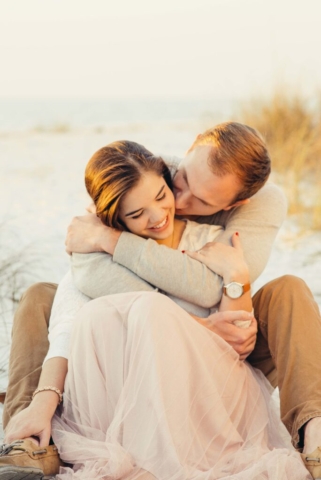 Sunset engagement session at Hotel Escalante Naples