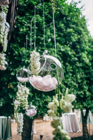 Naples wedding photographer, luxury reception decor at Hotel Escalante