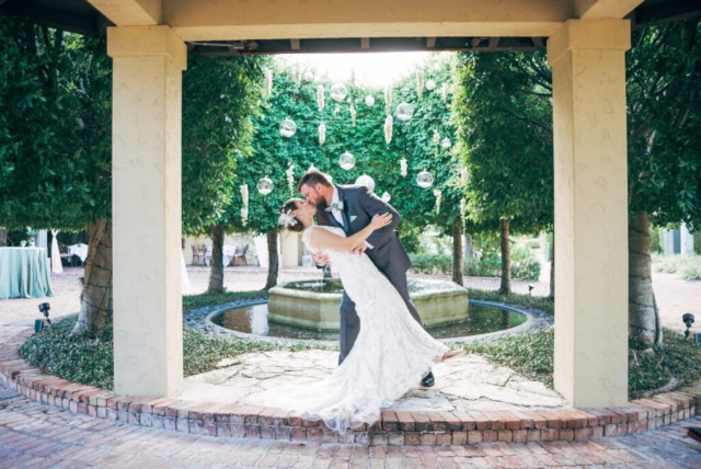 Hotel Escalante wedding, elegant ceremony setup in Naples Florida