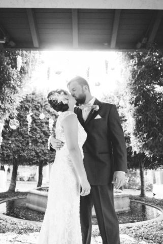Naples Florida wedding photographer, couple’s candid laughter at Hotel Escalante