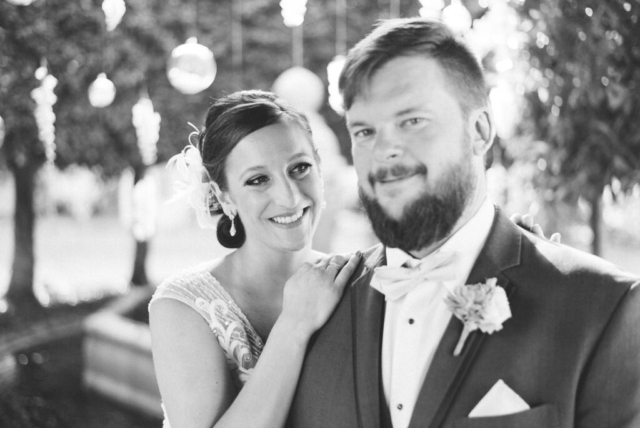 Naples wedding photographer, couple’s walk through Hotel Escalante gardens