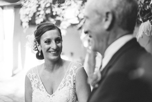 Naples Florida wedding, couple’s first look at Hotel Escalante