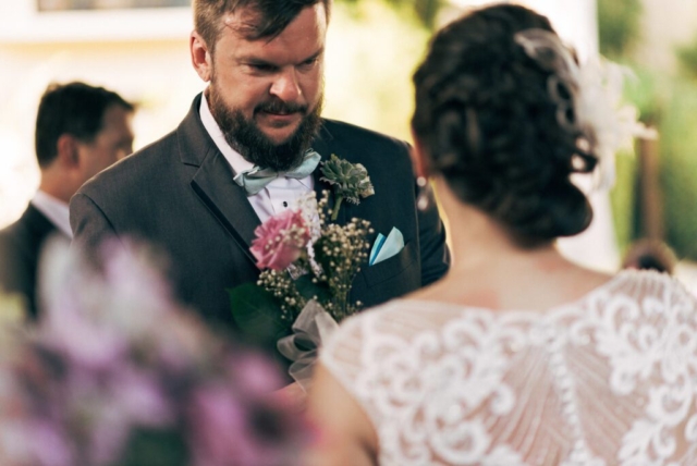 Naples wedding photographer, intimate family moments at Hotel Escalante