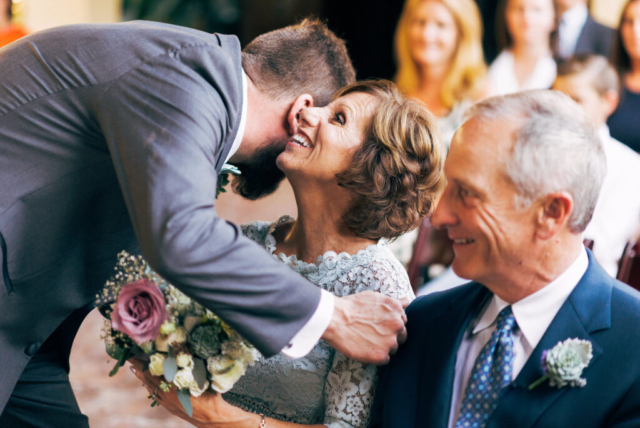 Naples Florida wedding, couple’s champagne toast at Hotel Escalante