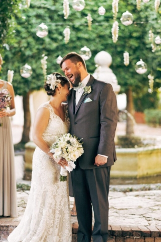 Intimate wedding dinner at Hotel Escalante, Naples Florida