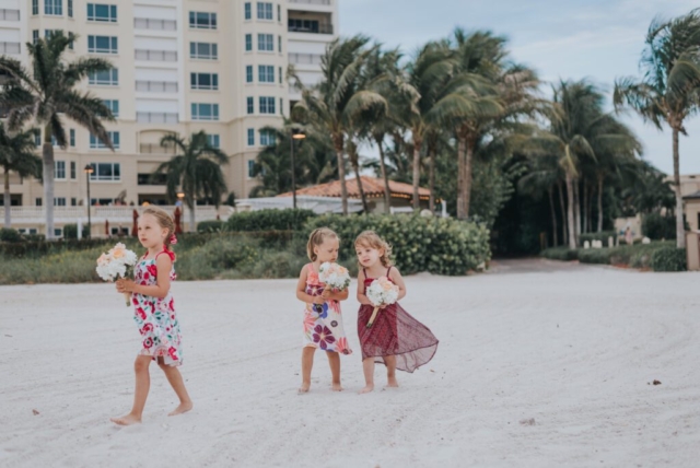 Bride and groom’s candid moment at JW Marriott Marco Island wedding