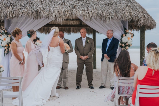 Naples Florida wedding photographer, couple’s beach ceremony at JW Marriott Marco