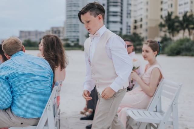 Naples Florida wedding photographer, couple’s first look at JW Marriott Marco