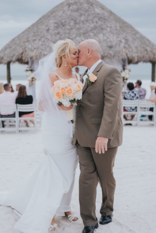 Intimate vow exchange at JW Marriott Marco wedding, Marco Island photographer